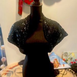 Vintage Eliza J Sequin Bolero M